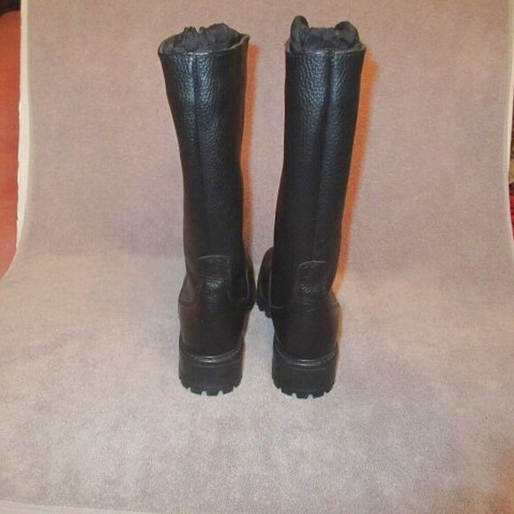 L.L. Bean Women’s Tall Leather Waterproof Boots Size 8 Wool Lined Insulated Lug - Picture 9 of 12